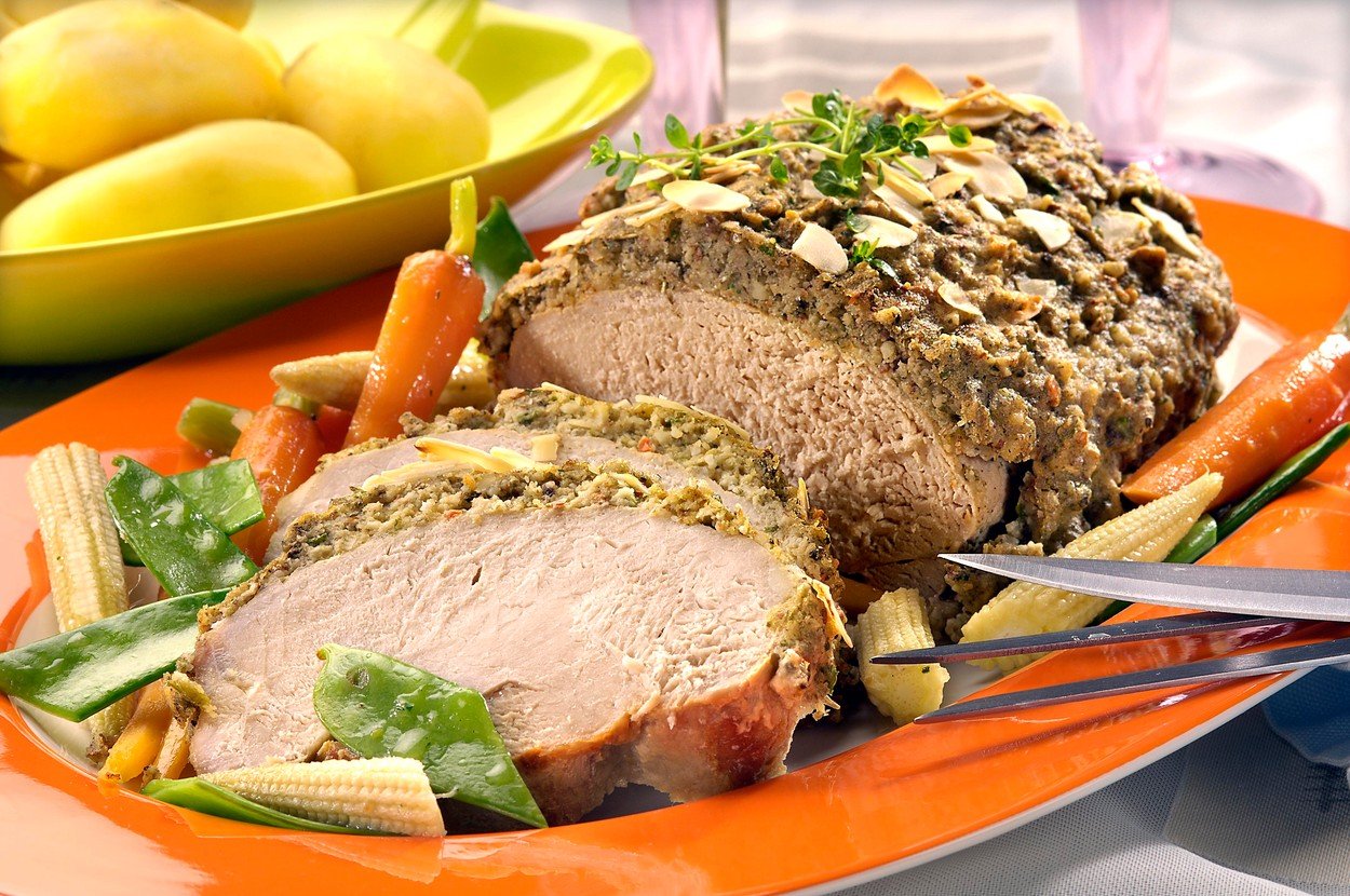 Pork Roast with Herb Encrustment